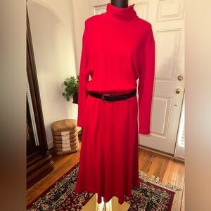 🔥Vintage Talbots blouse and midi dress XL